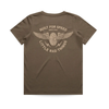 THE WINGED MECHANIC TEE - BROWN by LITTLE RAD THINGS