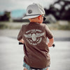 THE WINGED MECHANIC TEE - BROWN by LITTLE RAD THINGS
