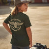 THE WINGED MECHANIC TEE - CYPRESS by LITTLE RAD THINGS