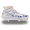 "Tie-Dye" Nike Alpha Huarache Elite 2 Mid Cleats by Stadium Custom Kicks
