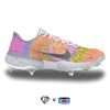 "Tie-Dye" Nike Alpha Huarache Elite 3 Low Cleats