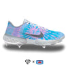 "Tie-Dye" Nike Alpha Huarache Elite 3 Low Cleats