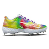 "Tie-Dye" Nike Alpha Huarache Elite 4 Low Cleats by Stadium Custom Kicks