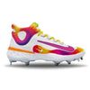 "Tie-Dye" Nike Alpha Huarache Elite 4 Mid Cleats by Stadium Custom Kicks