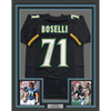 Framed Autographed/Signed Tony Boselli 35x39 HOF 22 Jacksonville Black Football Jersey Beckett BAS COA by Hall of Fame Sports Memorabilia