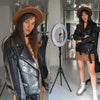 PU Faux Leather Jacket Women Loose Sashes Casual Biker Jackets Outwear Female Tops BF Style Black Leather Jacket Coat by Stevvex