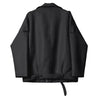 PU Faux Leather Jacket Women Loose Sashes Casual Biker Jackets Outwear Female Tops BF Style Black Leather Jacket Coat by Stevvex