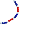 Triple Play Iced Out Baseball Bead Necklace | Orange, White, & Blue