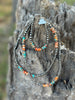 Triple Shot Spiny Oyster Beads Necklace by Wild Junkie