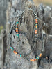 Triple Shot Spiny Oyster Beads Necklace by Wild Junkie