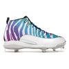 "Tropical Zebra" Jordan 12 Retro Cleats by Stadium Custom Kicks
