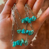 Turquoise Chips Paperclip Chain Necklace by Wild Junkie