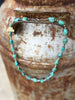 Turquoise Nugget Beaded Necklace by Wild Junkie