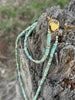 Golden Turquoise Trail Heishi Beaded Bracelet by Wild Junkie