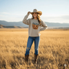 Turquoise Treats Halloween Graphic Sweatshirt by Wild Junkie