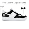 "Tuxedo" Nike Air Force 1 Low Shoes by Stadium Custom Kicks