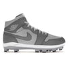 "Two Tone Gray" Jordan 1 Retro MCS Cleats by Stadium Custom Kicks