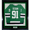 Framed Autographed/Signed Tyler Seguin 35x39 Dallas Green Hockey Jersey Beckett BAS COA by Hall of Fame Sports Memorabilia