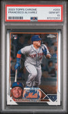 Graded 2023 Topps Chrome Francisco Alvarez #203 Rookie RC Baseball Card PSA 10 Gem Mint