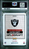 Graded 2025 Panini Instant Ashton Jeanty #NFLDN6 NFL Draft Night Rookie RC Football Card PSA 10 Gem Mint by Hall of Fame Sports Memorabilia