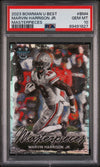 Graded 2023 Topps Bowman U Best Marvin Harrison Jr #BM4 Masterpieces Rookie RC Football Card PSA 10 Gem Mint