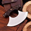 Handmade Ulu Chopper Knife — High Polished Stainless Steel Blade by JW SteelCrafts