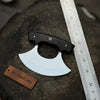 Handmade Ulu Chopper Knife — High Polished Stainless Steel Blade by JW SteelCrafts