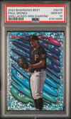 Graded 2023 Topps Bowmans Best Paul Skenes #SH18 Shellacked Mini Diamond Rookie RC Baseball Card PSA 10 Gem Mint