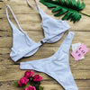 Underwired Bikini Female Swimsuit Women Swimwear Two-Piece V Shape Wire Bikini Set Bather Bathing Suit Women Micro Bikini Set Shiny Metallic 2 Piece Swimsuit Push Up Underwire Swimwear Bathing Suit by Stevvex