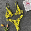 Underwired Bikini Female Swimsuit Women Swimwear Two-Piece V Shape Wire Bikini Set Bather Bathing Suit Women Micro Bikini Set Shiny Metallic 2 Piece Swimsuit Push Up Underwire Swimwear Bathing Suit by Stevvex