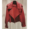 Unique Design Faux Leather Jacket Women Loose Soft Vintage Motorcycle Biker Coat Short Pu Leather Coat Female Punk Autumn Streetwear Outwear by Stevvex