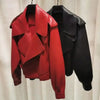 Unique Design Faux Leather Jacket Women Loose Soft Vintage Motorcycle Biker Coat Short Pu Leather Coat Female Punk Autumn Streetwear Outwear by Stevvex