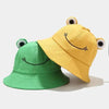 Unique Design Frog Bucket Hat for Women Summer Autumn Plain Female Panama Outdoor Hiking Beach Fishing Cap Sunscreen Woman Sunhat by Stevvex