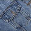 Unique Design Women's Denim Cropped Jacket Female Pockets Hole Short Jean Jackets Ladies Fashionable Button Casual Solid Coats by Stevvex