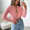 Unique Design Women's Sweater Solid Cross V-Neck Lace Up Bow Jumpers Long Sleeve Cardigan Female Spring Knitted Coat by Stevvex