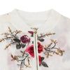 Unique Nature Design Women's jackets Floral Printed Ladies Zipper Up Bomber Outwear Spring Long Sleeve Short Thin Slim Casual Pocket Biker Coats by Stevvex