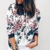 Unique Nature Design Women's jackets Floral Printed Ladies Zipper Up Bomber Outwear Spring Long Sleeve Short Thin Slim Casual Pocket Biker Coats by Stevvex