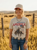 United States of America Cowboy Graphic Tee by Wild Junkie