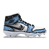 "University Blue Cartoon" Jordan 1 Kids' Multisport Cleats by Stadium Custom Kicks