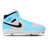 "University Blue Glitter" Jordan 1 Retro Cleats by Stadium Custom Kicks