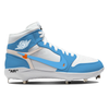 "University Blue OW" Jordan 1 Retro Cleats by Stadium Custom Kicks