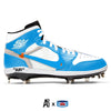 "University Blue OW" Jordan 1 Retro Cleats