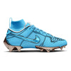 "University Blue Sketch" Nike Vapor Edge Dunk Cleats by Stadium Custom Kicks