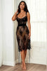 Floral Lace and Velvet Slip Chemise by 3wishes.com