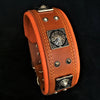The "Eros" collar 2.5 inch wide Brown by Bestia Dog Gear