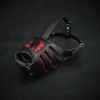 The ''Red Dragon'' basket muzzle by Bestia Dog Gear