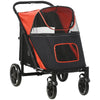One-Click Foldable Stroller for Large Medium Small Dogs, Pet, Cats with Storage by Furr Baby Gifts