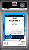Graded 2024 Panini Donruss Ladd McConkey #328 Optic Preview Red Wave Rookie RC Football Card PSA 10 Gem Mint