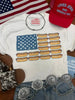 USA Hot Dog Flag Graphic Tee by Wild Junkie