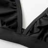 V-neck Ruffled High-waist Bikini Sets Swimsuit Womens Ruffle Flounce Triangle Bathing Suits Cute Two Piece Swimsuits Women Solid Brown Two Pieces Swimwear New Beach Bathing Suits by Stevvex